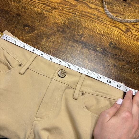 Lilly Pulitzer Size 2 Worth Skinny Pants Tan Ponte Stretch Classic Minimalist - Picture 13 of 16